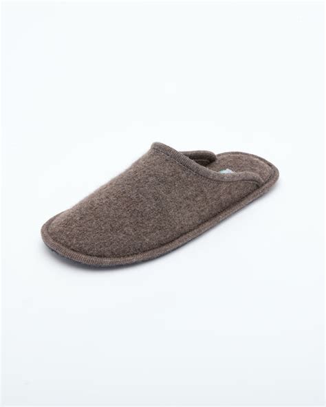 Le Clare Men's Wool & Hemp Slippers Made in Italy.